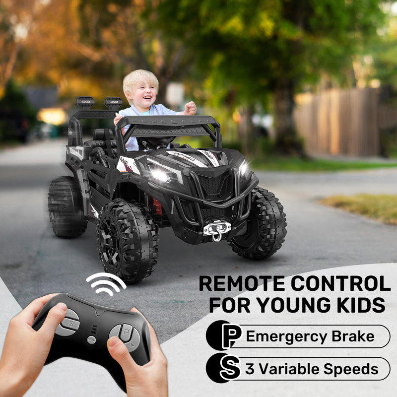 24 volt remote control ride on deals